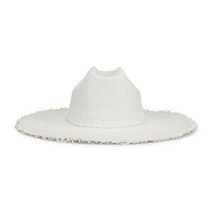 NWT SENSI STUDIO Long Brim Texas Hat in White large
